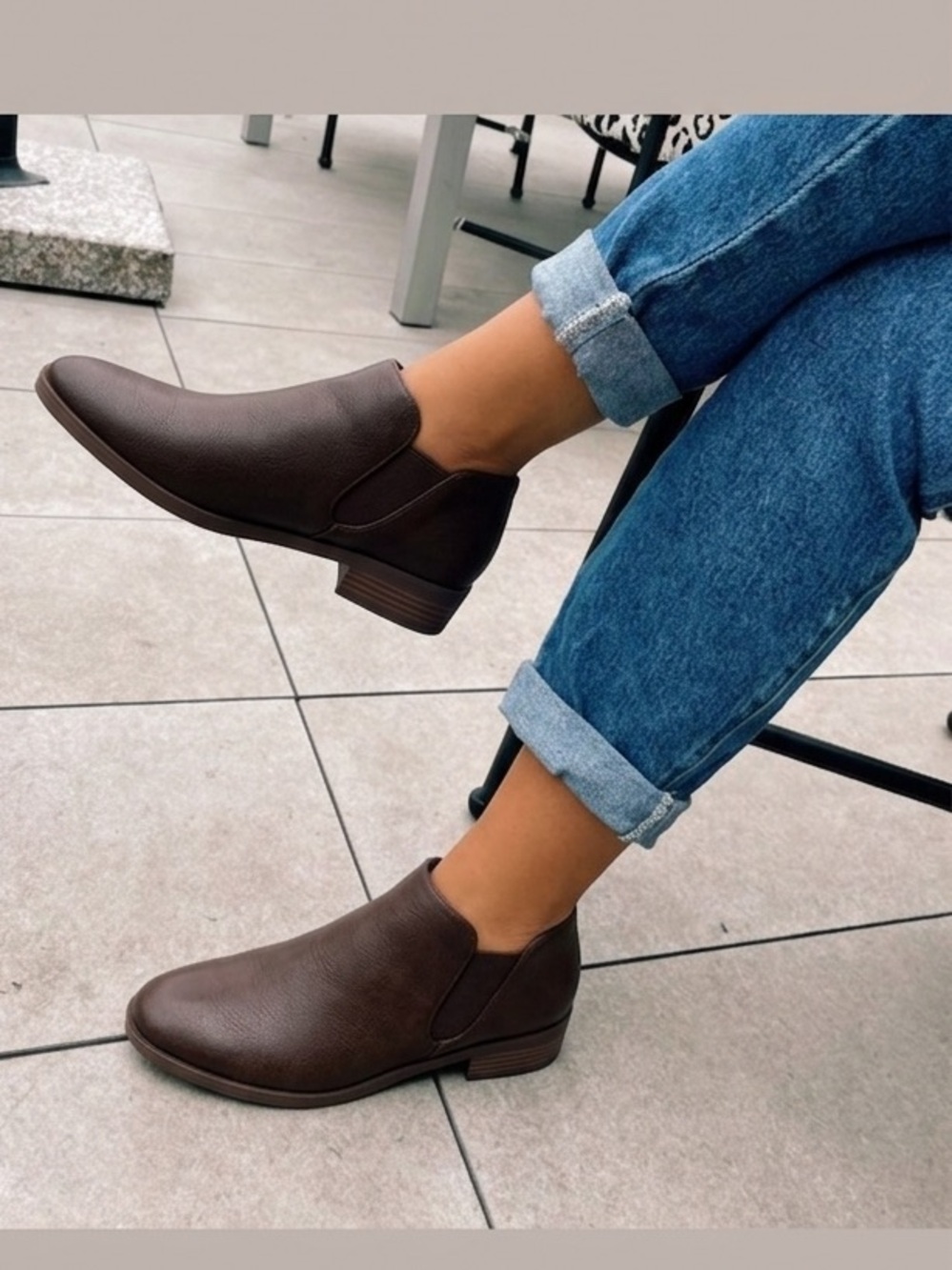 Kensie Women’s Sammy Brown Booties 7.5M Brand New in Box Casual Slip‑On Boots
